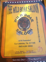 Wild Boar Saloon At Howards Steakhouse menu