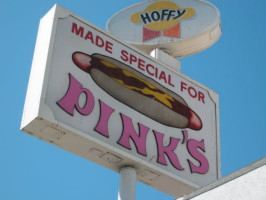 Pinks Hot Dogs food