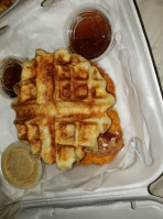 Rooster's Chicken Waffles food