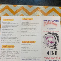 Americana Kitchen menu