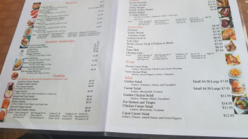 Country House Diner menu