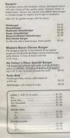 My Father's Place menu