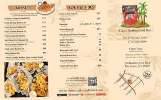 Crab Island Cajun Seafood Express menu