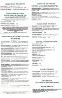 Kelly's Side Door Tavern menu