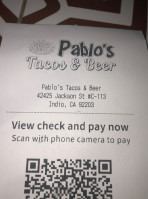 Pablos Tacos Beer inside