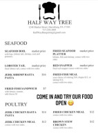 Halfway Tree Jamaican menu