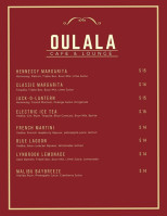 Oulala Café And Lounge menu