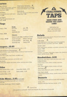 Coaltown Taps menu