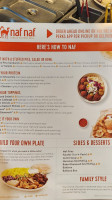 Naf Naf Grill menu