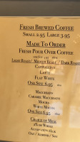 Mountain Tripper Cafe Tea House menu