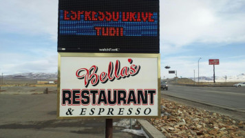 Bella's Espresso House menu
