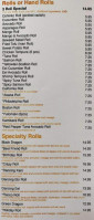 Havertown Vic's Sushi menu