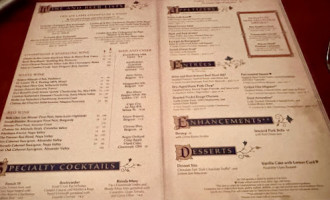 Be Our Guest menu
