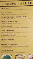 Wasabi Steakhouse Sushi menu