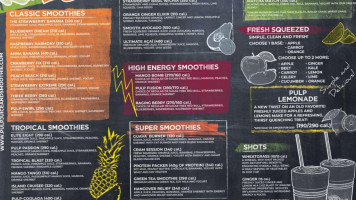 Pulp Juice And Smoothie menu