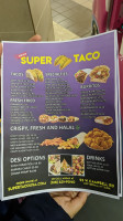 Super Taco menu