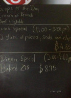 Illiano's menu