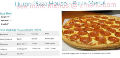 Huron Pizza House food