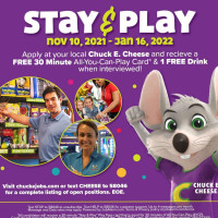 Chuck E. Cheese food