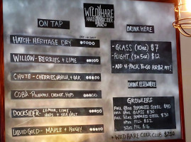 Wild Hare Cider At The Grainery menu