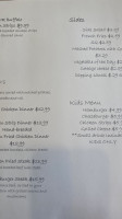 Nana Jo's menu