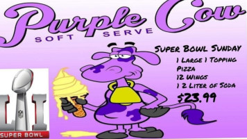 Purple Cow Soft Serve food