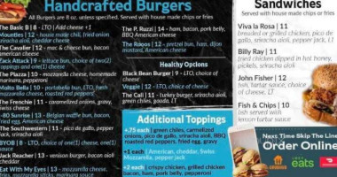 308 Burger Company menu