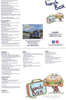 The Lunch Box Food Truck menu