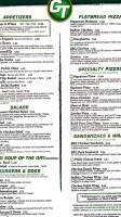 Game Time Sports Grill And menu
