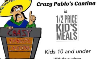 Crazy Pablo's menu