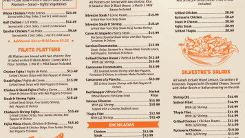 Silvestre Chicken (9423 Georgia Ave) menu