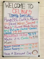 Celina's Soul Food Cafe menu