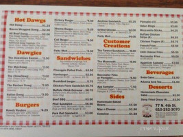 Downtown Dawg menu
