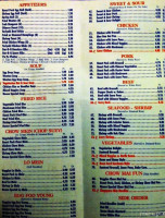 Happy China menu