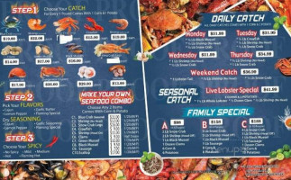 Flaming Crab Cajun Seafood menu