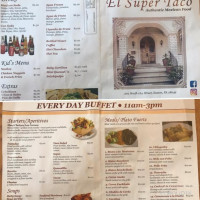 El Super Taco menu