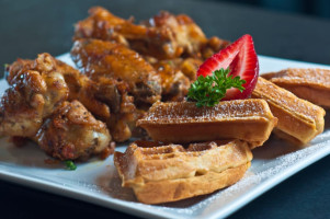 Wing Bistro Chicken And Waffles food