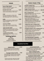 Belle's Black Pot menu