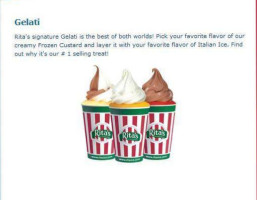 Rita's Italian Ice menu