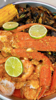 Flaming Crab Cajun Seafood food