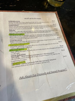 Tennessee Valley Winery menu
