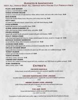 Kc's Korner Tavern menu