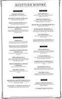 Scotties Bistro menu