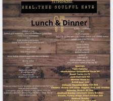 Healthee Eats menu