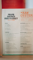 The Shores Seafood Market menu