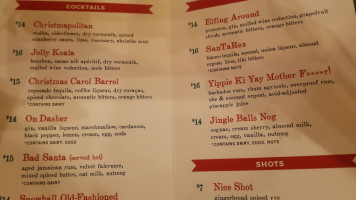 Btw's Crafted Concoctions menu