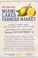 Taste Of Rio Farmer Market Miami Lakes food