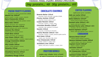 Healthy Protein Spot menu