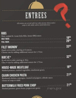 Backstreets Grill menu