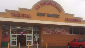 La Michoacana Meat Market outside